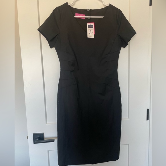 NWT - Brook Taverner Black Wool Blend Dress – Size 12R - Picture 8 of 12